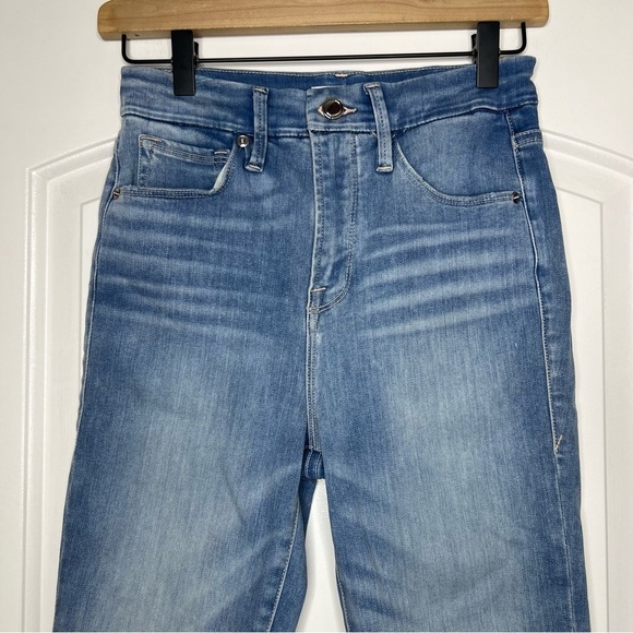 Good American good waist skinny jeans size 26 light wash distressed - Picture 3 of 10